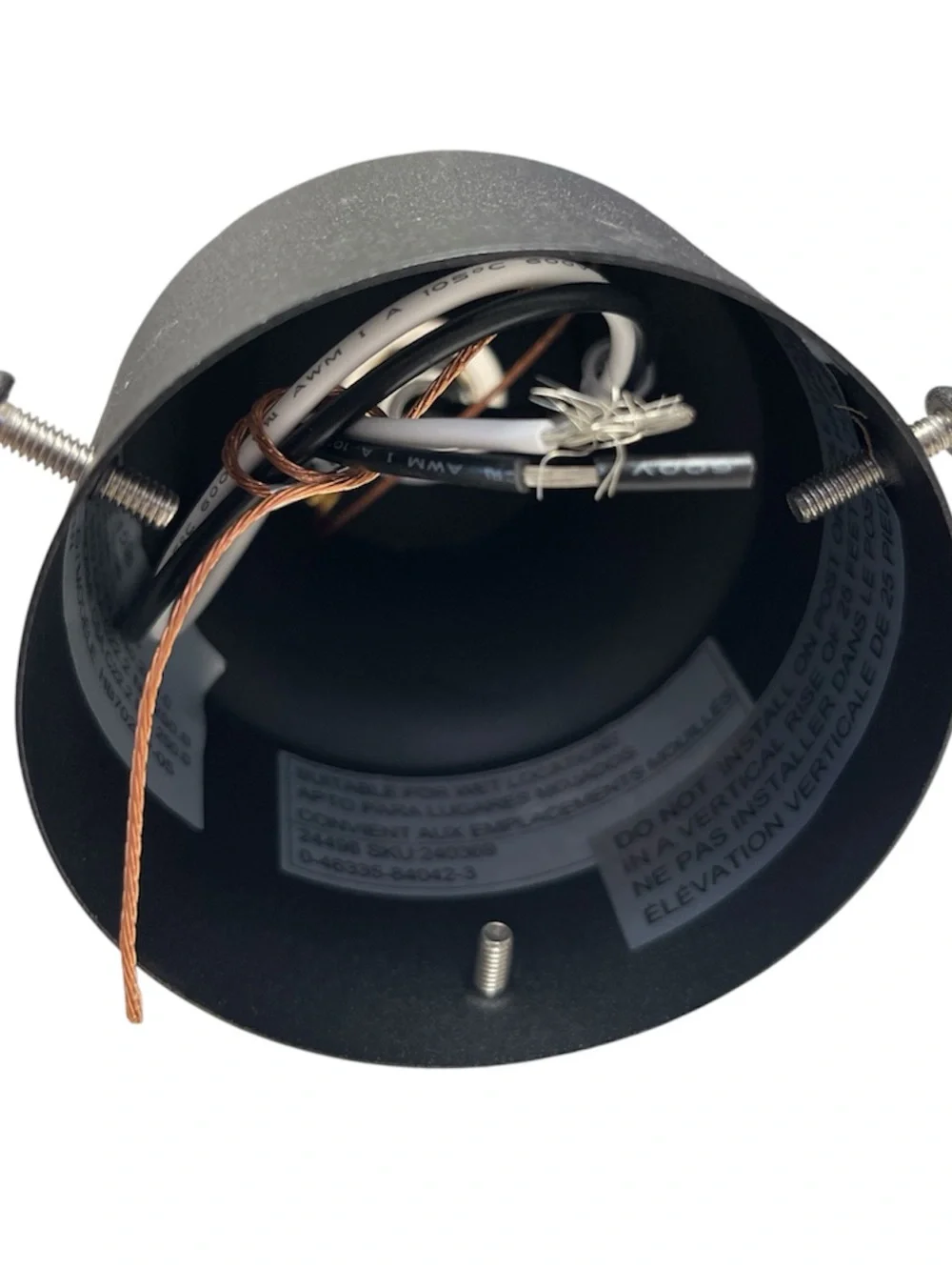 NEW Hampton Bay 15.5” Black Outdoor Post Lantern Light HB7026P-06